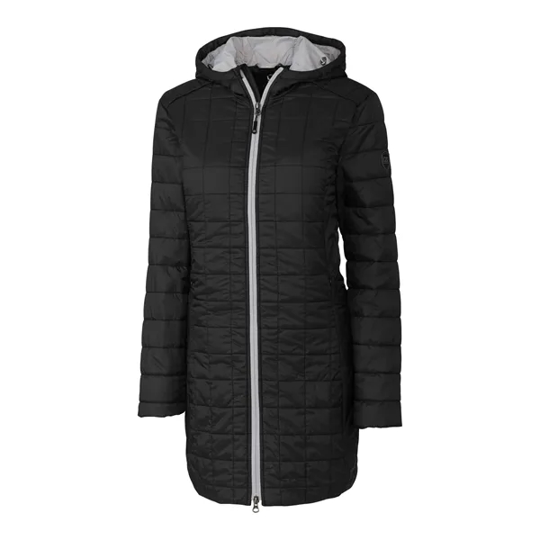 Women's puffer coat with insulation, wind and water resistance, hood, and... from ASI 47965 Cutter & Buck