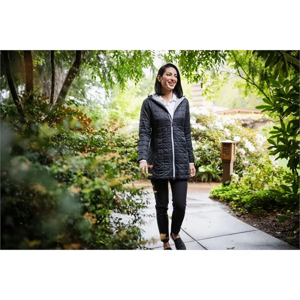 Women's puffer coat with insulation, wind and water resistance, hood, and... from ASI 47965 Cutter & Buck