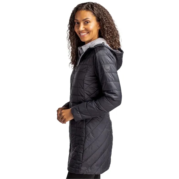 Women's puffer coat with insulation, wind and water resistance, hood, and... from ASI 47965 Cutter & Buck
