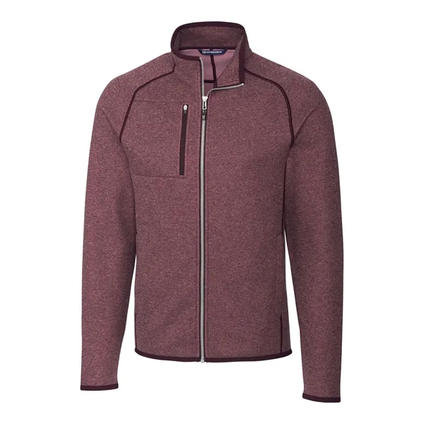 Men's jacket with a full-zip, brushed fleece interior, chest pocket, satin... from ASI 47965 Cutter & Buck