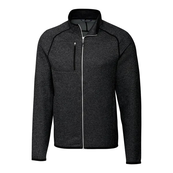 Men's jacket with a full-zip, brushed fleece interior, chest pocket, satin... from ASI 47965 Cutter & Buck
