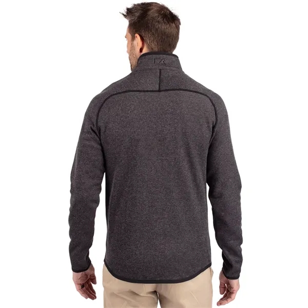 Men's jacket with a full-zip, brushed fleece interior, chest pocket, satin... from ASI 47965 Cutter & Buck
