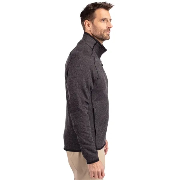 Men's jacket with a full-zip, brushed fleece interior, chest pocket, satin... from ASI 47965 Cutter & Buck