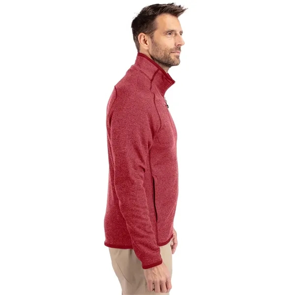 Men's jacket with a full-zip, brushed fleece interior, chest pocket, satin... from ASI 47965 Cutter & Buck