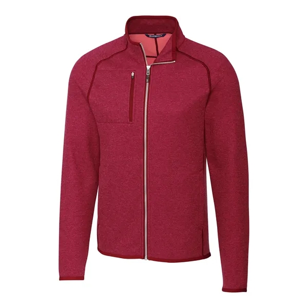 Men's jacket with a full-zip, brushed fleece interior, chest pocket, satin... from ASI 47965 Cutter & Buck