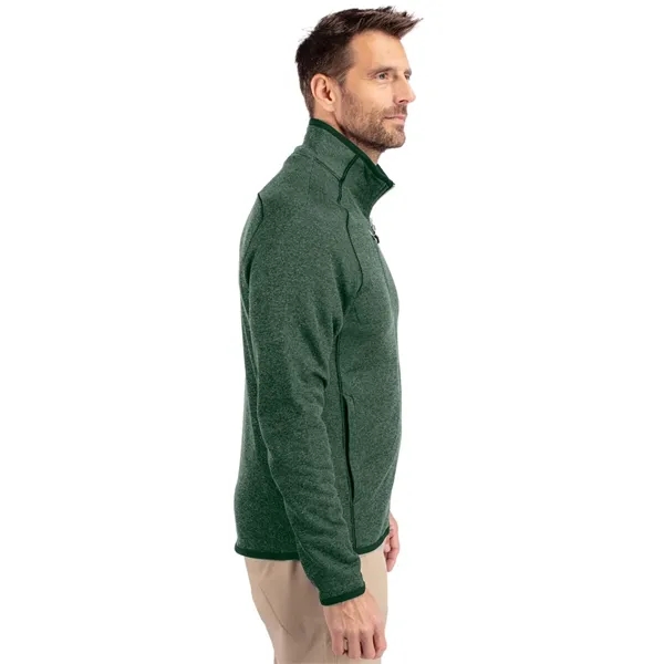 Men's jacket with a full-zip, brushed fleece interior, chest pocket, satin... from ASI 47965 Cutter & Buck