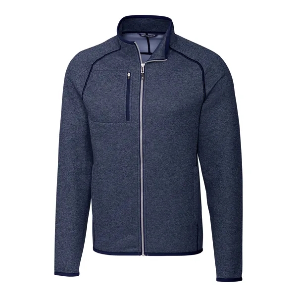 Men's jacket with a full-zip, brushed fleece interior, chest pocket, satin... from ASI 47965 Cutter & Buck