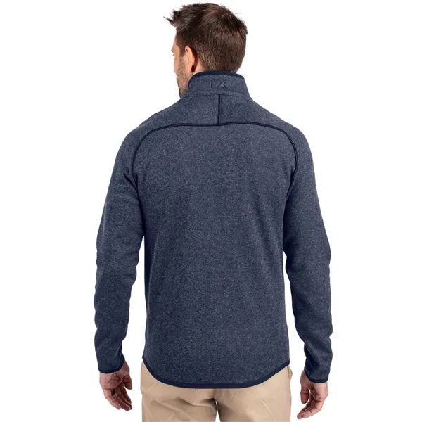 Men's jacket with a full-zip, brushed fleece interior, chest pocket, satin... from ASI 47965 Cutter & Buck