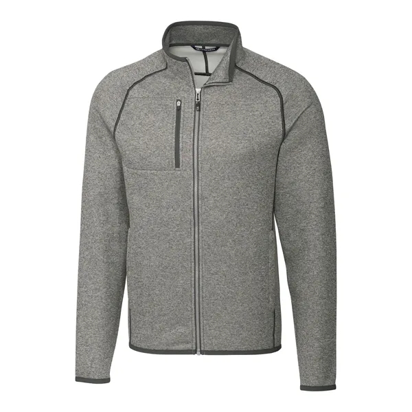 Men's jacket with a full-zip, brushed fleece interior, chest pocket, satin... from ASI 47965 Cutter & Buck