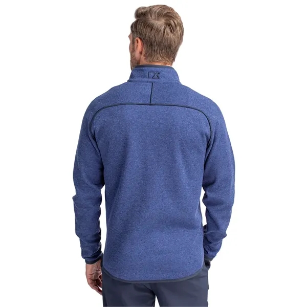 Men's jacket with a full-zip, brushed fleece interior, chest pocket, satin... from ASI 47965 Cutter & Buck