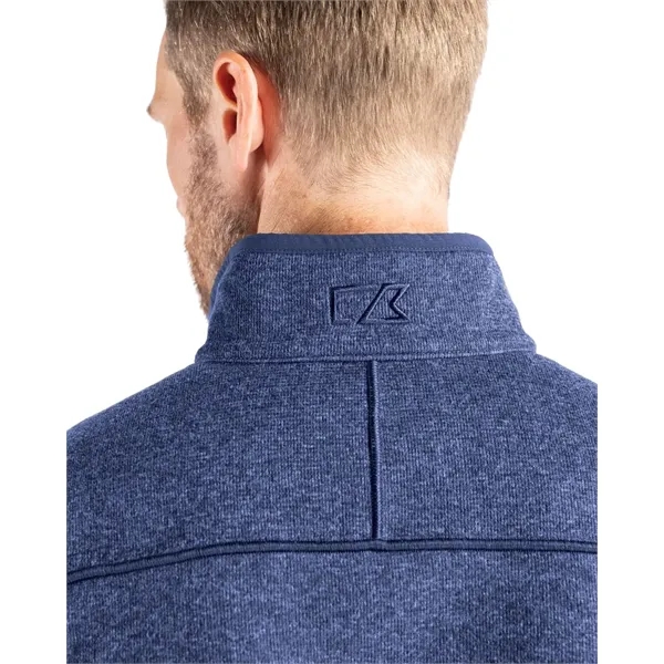 Men's jacket with a full-zip, brushed fleece interior, chest pocket, satin... from ASI 47965 Cutter & Buck