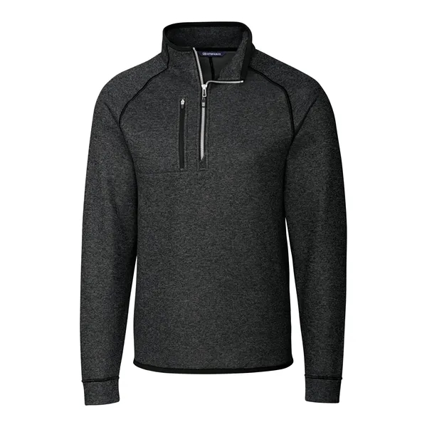 Men's sweatshirt with a half-zip, brushed fleece interior, chest pocket, and... from ASI 47965 Cutter & Buck