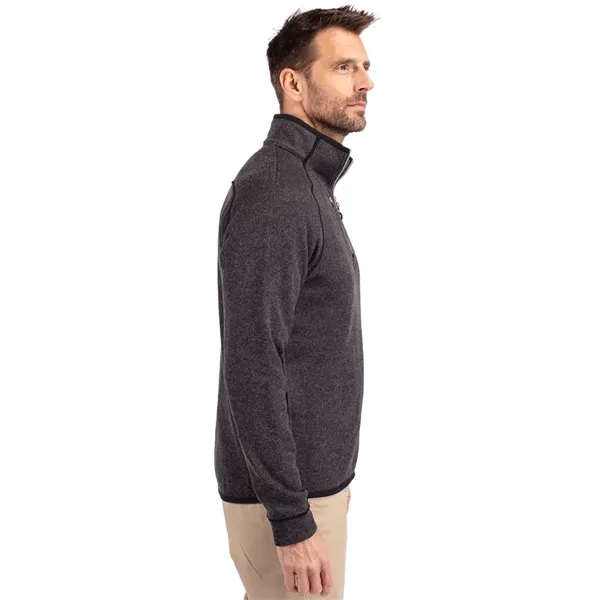 Men's sweatshirt with a half-zip, brushed fleece interior, chest pocket, and... from ASI 47965 Cutter & Buck