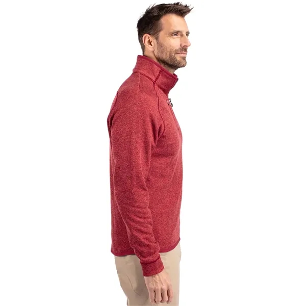 Men's sweatshirt with a half-zip, brushed fleece interior, chest pocket, and... from ASI 47965 Cutter & Buck