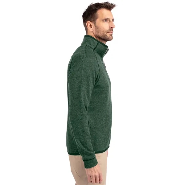 Men's sweatshirt with a half-zip, brushed fleece interior, chest pocket, and... from ASI 47965 Cutter & Buck