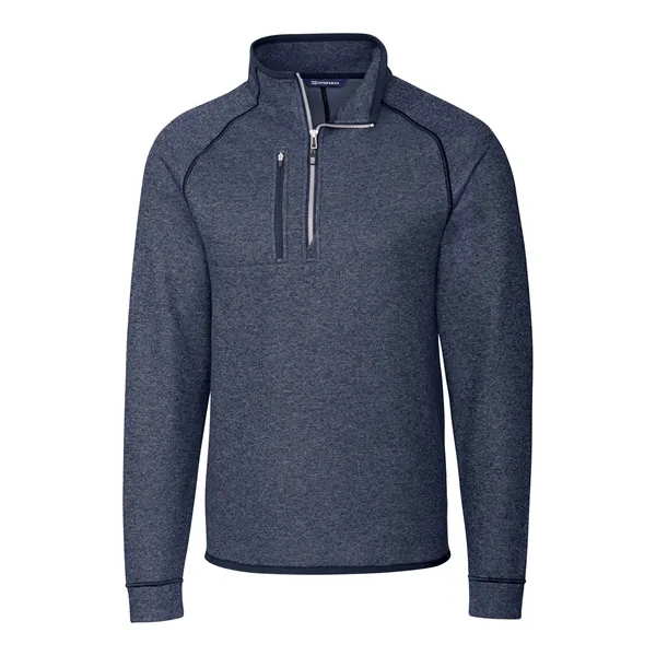 Men's sweatshirt with a half-zip, brushed fleece interior, chest pocket, and... from ASI 47965 Cutter & Buck
