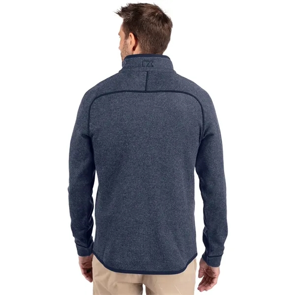Men's sweatshirt with a half-zip, brushed fleece interior, chest pocket, and... from ASI 47965 Cutter & Buck
