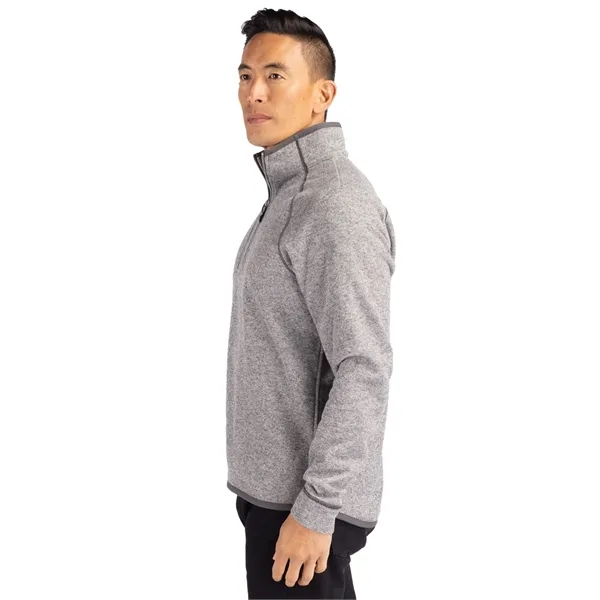 Men's sweatshirt with a half-zip, brushed fleece interior, chest pocket, and... from ASI 47965 Cutter & Buck