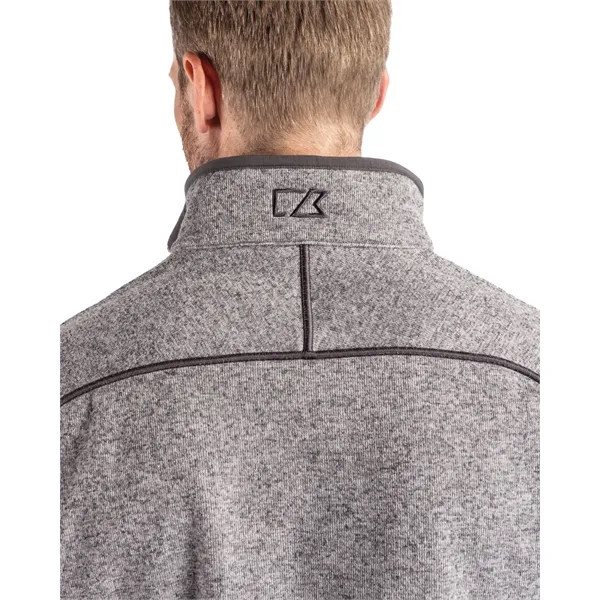 Men's sweatshirt with a half-zip, brushed fleece interior, chest pocket, and... from ASI 47965 Cutter & Buck