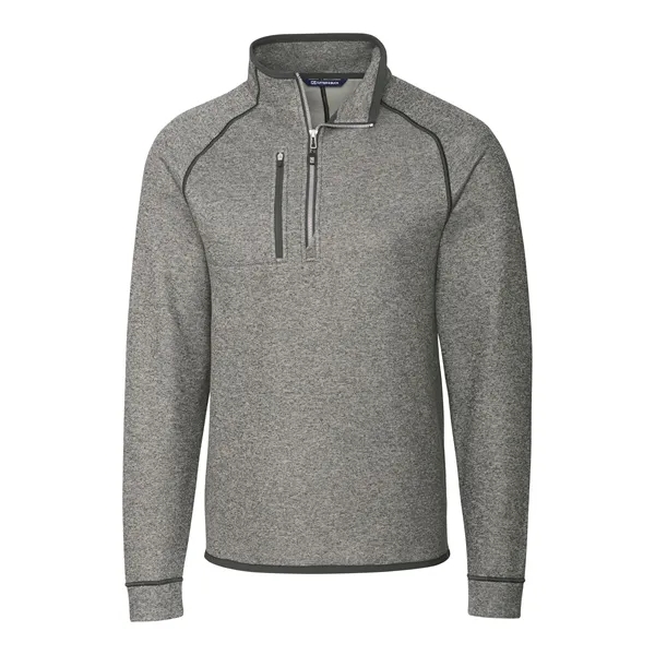 Men's sweatshirt with a half-zip, brushed fleece interior, chest pocket, and... from ASI 47965 Cutter & Buck