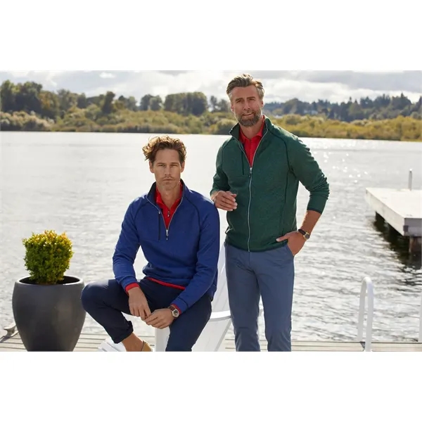 Men's sweatshirt with a half-zip, brushed fleece interior, chest pocket, and... from ASI 47965 Cutter & Buck