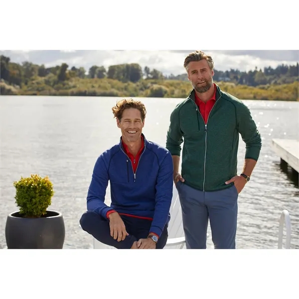 Men's sweatshirt with a half-zip, brushed fleece interior, chest pocket, and... from ASI 47965 Cutter & Buck
