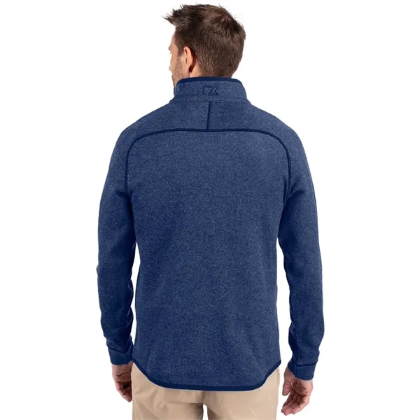 Men's sweatshirt with a half-zip, brushed fleece interior, chest pocket, and... from ASI 47965 Cutter & Buck
