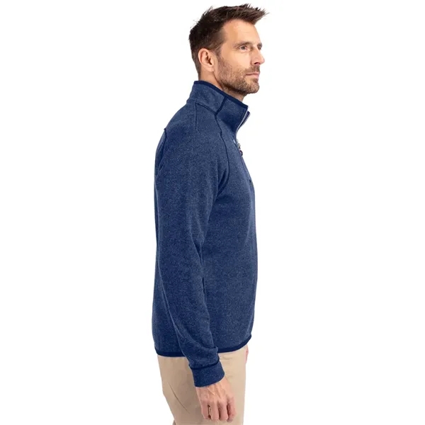 Men's sweatshirt with a half-zip, brushed fleece interior, chest pocket, and... from ASI 47965 Cutter & Buck