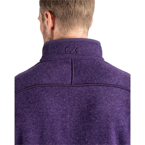 Men's sweatshirt with a half-zip, brushed fleece interior, chest pocket, and... from ASI 47965 Cutter & Buck