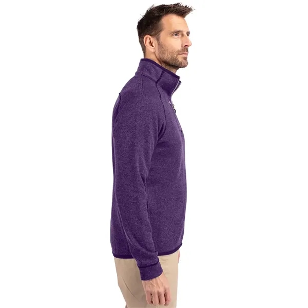 Men's sweatshirt with a half-zip, brushed fleece interior, chest pocket, and... from ASI 47965 Cutter & Buck