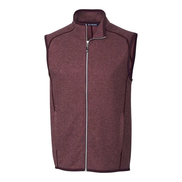 Men's vest with a full-zip, pockets, tonal stretch binding, and CB... from ASI 47965 Cutter & Buck