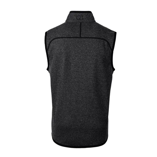 Men's vest with a full-zip, pockets, tonal stretch binding, and CB... from ASI 47965 Cutter & Buck