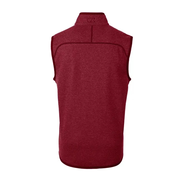 Men's vest with a full-zip, pockets, tonal stretch binding, and CB... from ASI 47965 Cutter & Buck