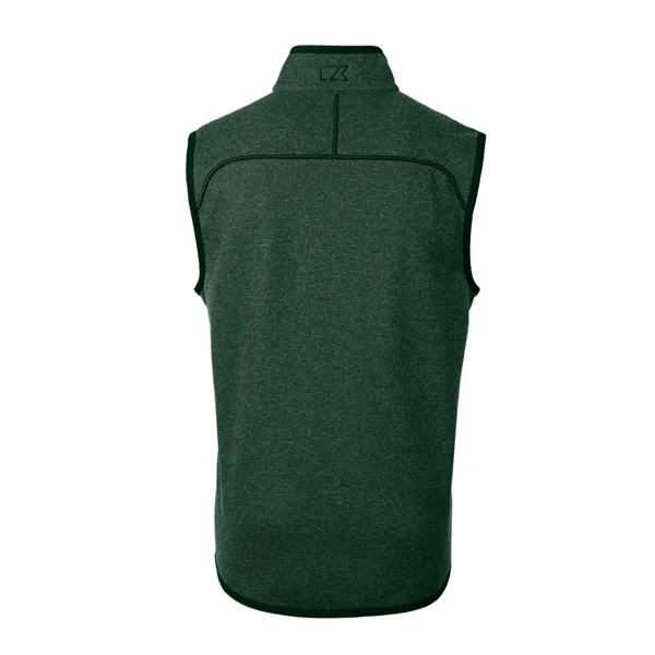 Men's vest with a full-zip, pockets, tonal stretch binding, and CB... from ASI 47965 Cutter & Buck