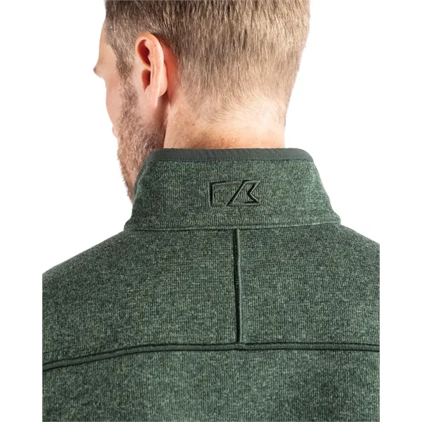 Men's vest with a full-zip, pockets, tonal stretch binding, and CB... from ASI 47965 Cutter & Buck