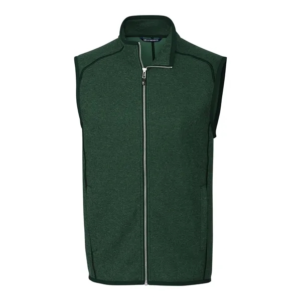 Men's vest with a full-zip, pockets, tonal stretch binding, and CB... from ASI 47965 Cutter & Buck