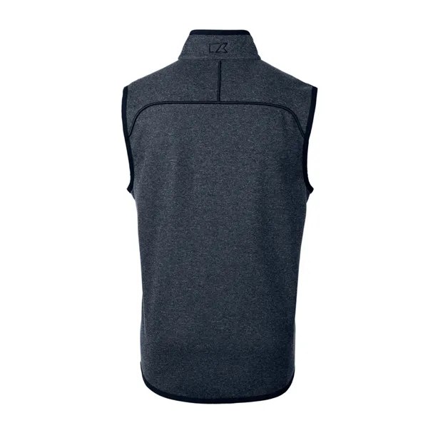 Men's vest with a full-zip, pockets, tonal stretch binding, and CB... from ASI 47965 Cutter & Buck