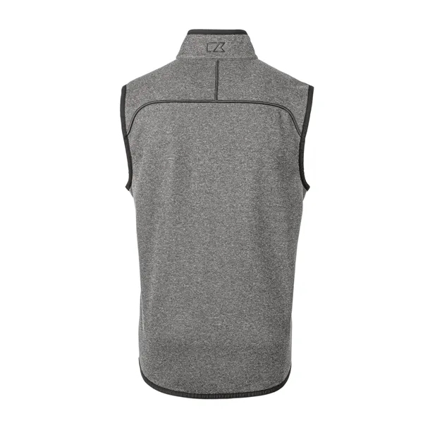 Men's vest with a full-zip, pockets, tonal stretch binding, and CB... from ASI 47965 Cutter & Buck