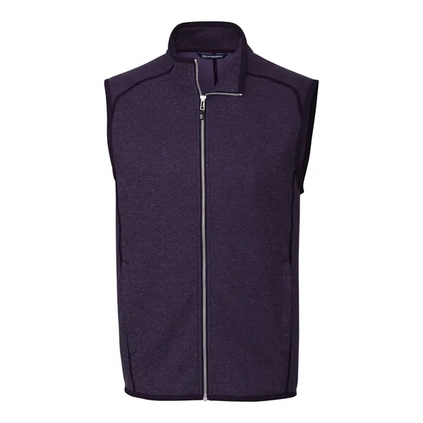 Men's vest with a full-zip, pockets, tonal stretch binding, and CB... from ASI 47965 Cutter & Buck
