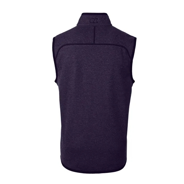 Men's vest with a full-zip, pockets, tonal stretch binding, and CB... from ASI 47965 Cutter & Buck