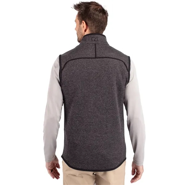 Men's vest with a full-zip, pockets, and tonal stretch binding.... from ASI 47965 Cutter & Buck