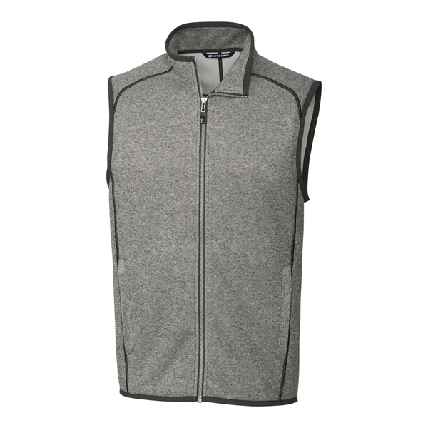 Men's vest with a full-zip, pockets, and tonal stretch binding.... from ASI 47965 Cutter & Buck