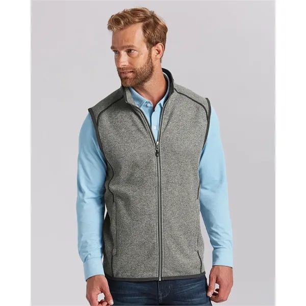 Men's vest with a full-zip, pockets, and tonal stretch binding.... from ASI 47965 Cutter & Buck