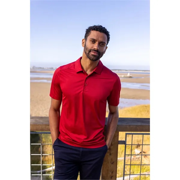 Men's polo with short sleeves, moisture-wicking performance, UPF 50+ protection, and... from ASI 47965 Cutter & Buck