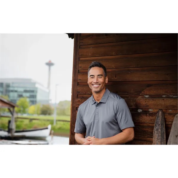 Men's polo with short sleeves, moisture-wicking performance, UPF 50+ protection, and... from ASI 47965 Cutter & Buck