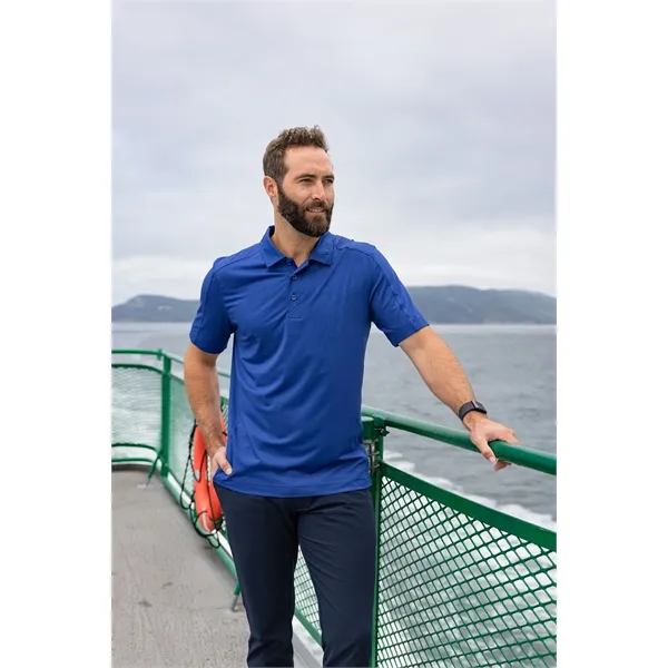 Men's polo with short sleeves, moisture-wicking performance, UPF 50+ protection, and... from ASI 47965 Cutter & Buck