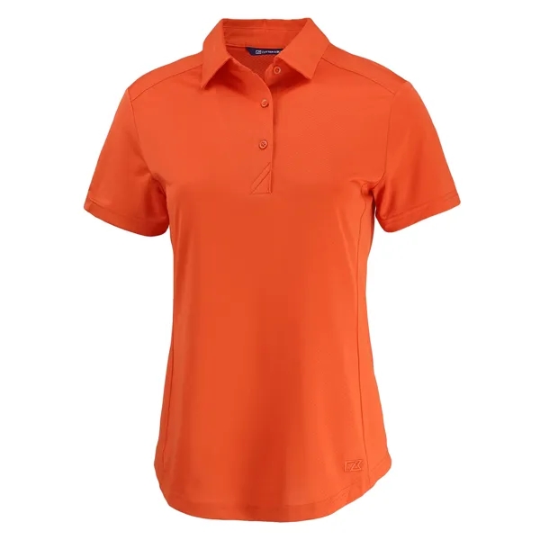 Women's polo with short sleeves, moisture-wicking performance UPF 50+ protection, and... from ASI 47965 Cutter & Buck