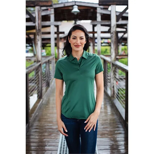 Women's polo with short sleeves, moisture-wicking performance UPF 50+ protection, and... from ASI 47965 Cutter & Buck