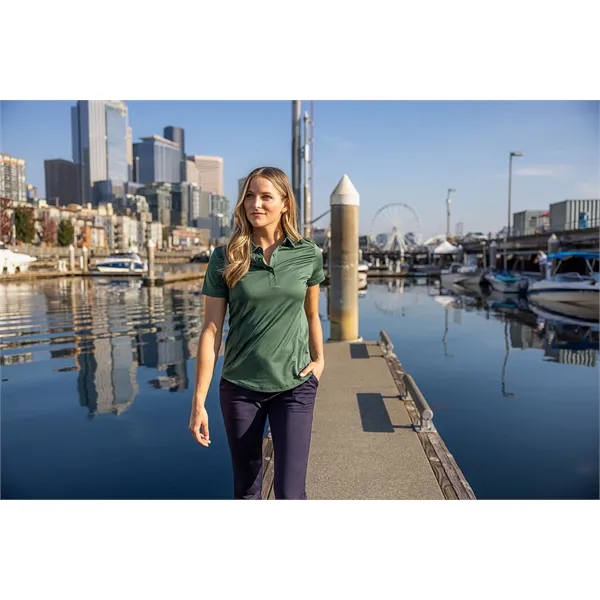Women's polo with short sleeves, moisture-wicking performance UPF 50+ protection, and... from ASI 47965 Cutter & Buck