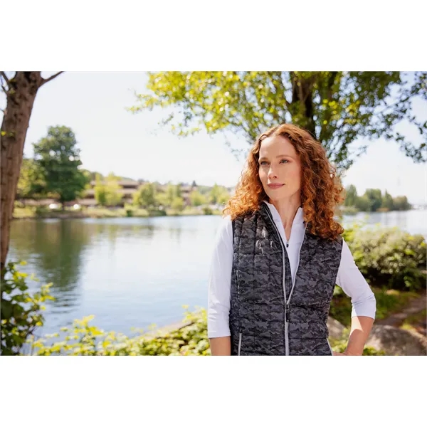 Women's puffer vest with insulation, full-zip, wind and water resistance, and... from ASI 47965 Cutter & Buck